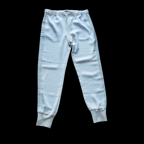 VINCE 100% polyester woman's joggers with soft leather sides, size xs nwt - Picture 1 of 8
